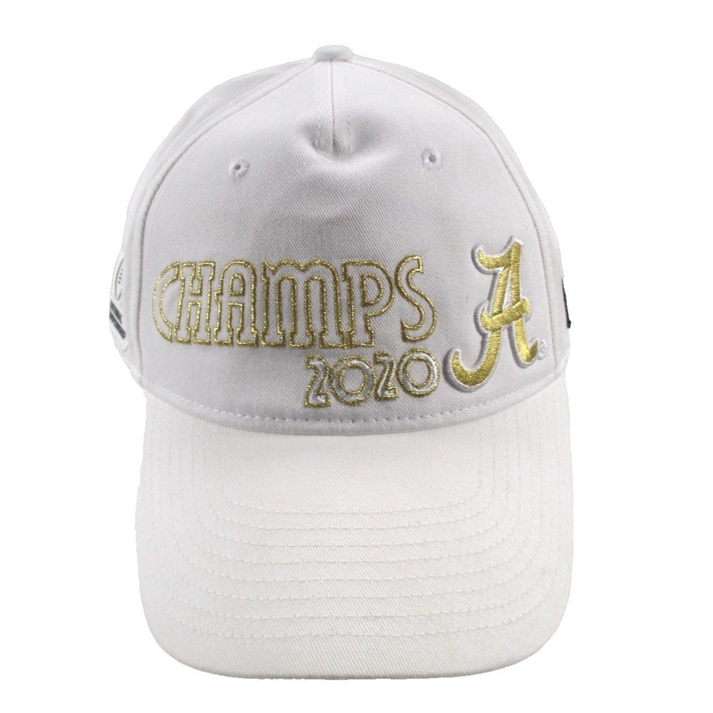 Nike Legacy 91 Alabama Football 2020 National Champs Champions White‎ Hat Cap
